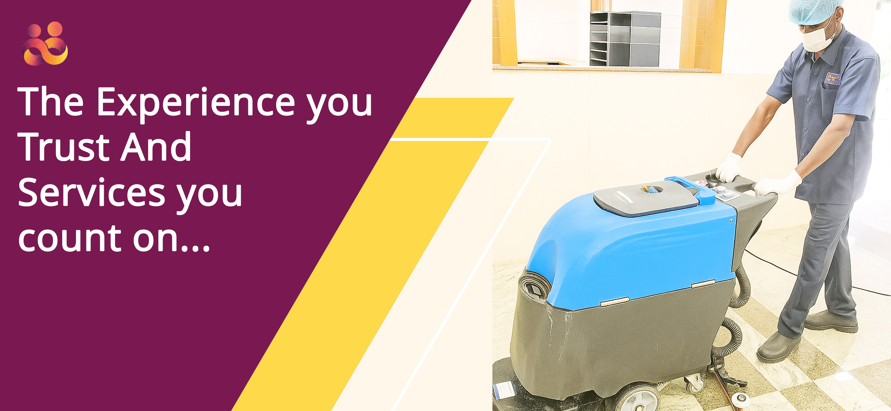 Spoorthy Group FMS technician performing electrical maintenance at a commercial facility